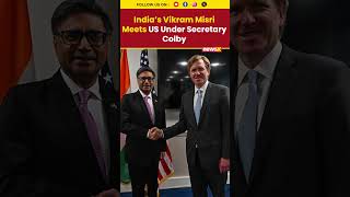 India’s Vikram Misri Holds Key Talks with US Under Secretary Colby #vikrammisri #shorts #mea