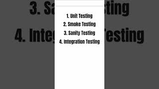 Types of Functional Testing #softwareengineer #ytshorts #automationtesting #softwaretesting #itjobs