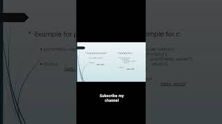 Python vs C - Simple "Hello, World!" Example 💻🆚🐍#kannadareels #coding