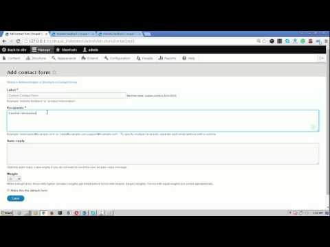 Drupal 8 Tutorial For Beginner Session 7 - Contact Form Management