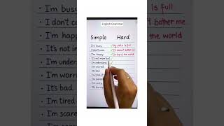 📘 Simple English ❌ Hard English ✅ #EnglishGrammar #LearnEnglish #SpokenEnglish #EnglishReels #Shorts