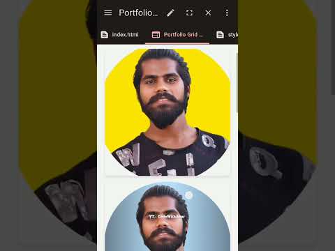 "Want to create a stunning Portfolio Grid Gallery using just HTML & CSS? 🎨✨ #CodeWithAsur