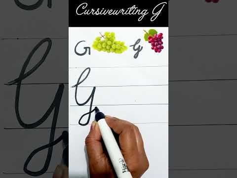 Cursivewriting AtoZ |CursiveG|how to writer cursive letters |English letters #viral #letteroftheday