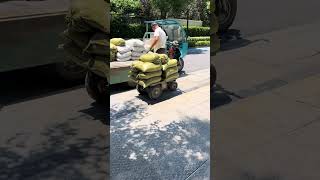 electric Transport loading truck machine your work so easy #cementTruck #transportwork#easywork