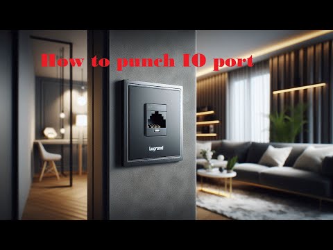 How to punch io port Legrand