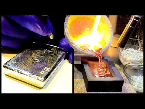 The Birth of a Silver Bar! [ Pouring 10 oz. of .999 Fine Ag ]