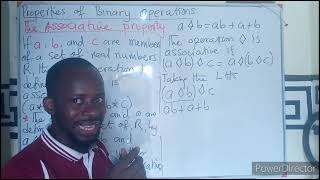 Associative property of Binary Operations