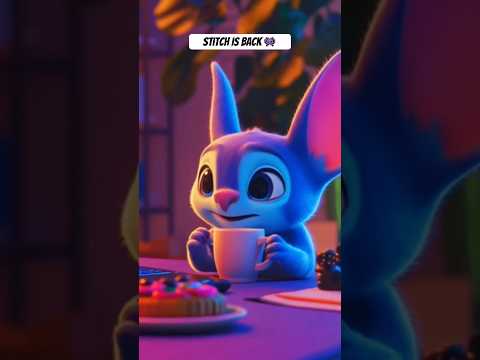 Stitch is enjoying Lofi music ❤️Subscribe #lofi #music #liloandatitch #stitch #pixar #relaxingmusic