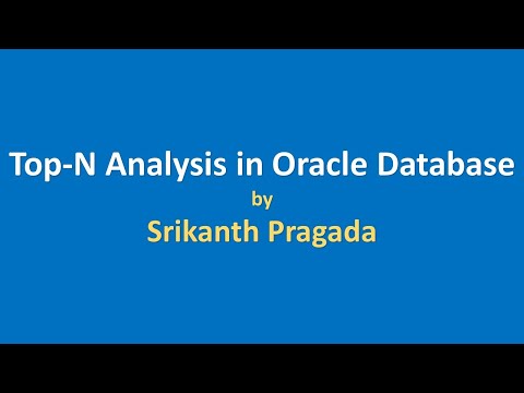 Top-N Analysis in Oracle Database