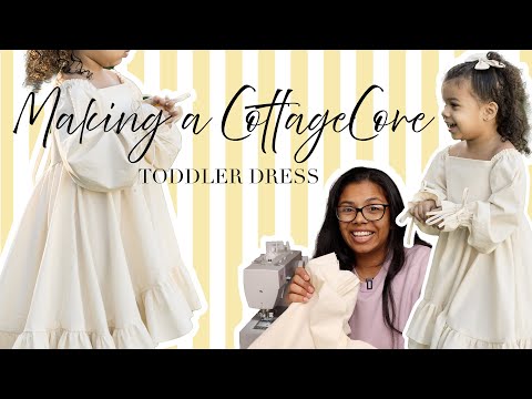 Making a Cottagecore Toddler Dress for Thanksgiving | 3 Days of Sleepless Sewing