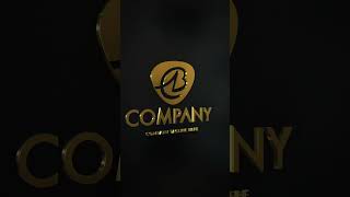 ✨Gold Logo Reveal – Elegant 3D Metallic Animation Intro "E438"