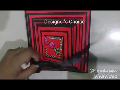 Maze card / piramid card