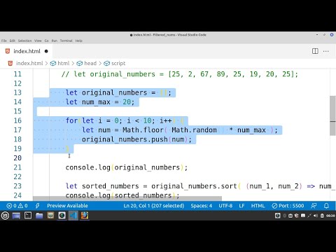 Javascript : Filtered numbers no more duplicate (filter, sort, indexOf )