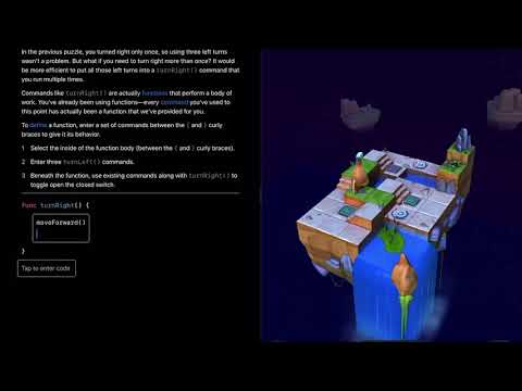 Apple Swift Playgrounds - Learn to Code 1 - Creating a New Function