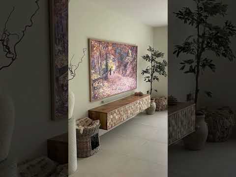 Turn your TV into an art piece! #tvframeart #ambient #4kartloop #art #frametvart #framedtvart