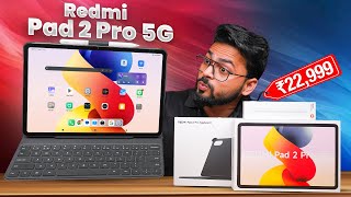 Redmi Pad 2 Pro 5G Unboxing ⚡️ | 120Hz 2.5K Dolby Vision + 12000mAh 🔋 | Redmi Smart Pen + Keyboard 🔥