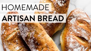 Homemade Artisan Bread (4 Ingredients) | Sally's Baking