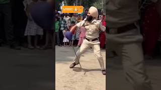 “Police Vich Nihang Rooh – Gatka De Sher Singh 💪⚔️#gatka#police#punjab#gurugobindsinghji