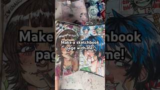 Make a SKETCHBOOK PAGE with me! #sketch #sketchbooktour #sketching #sketchbook