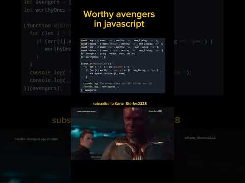✨Avengers 🤺 in #javascript  #viralshorts #shorts