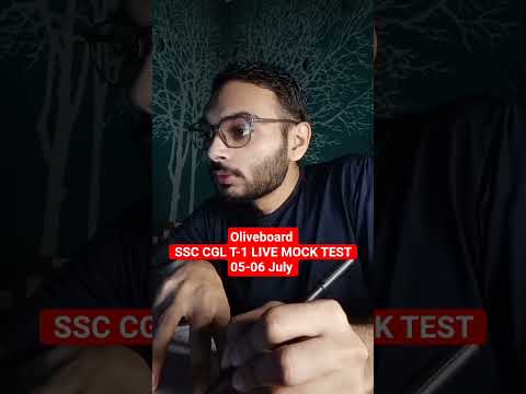 🎯05-06 July | Oliveboard SSC CGL T-1 LIVE MOCK TEST MARKS #ssccgl #sscexam #oliveboard