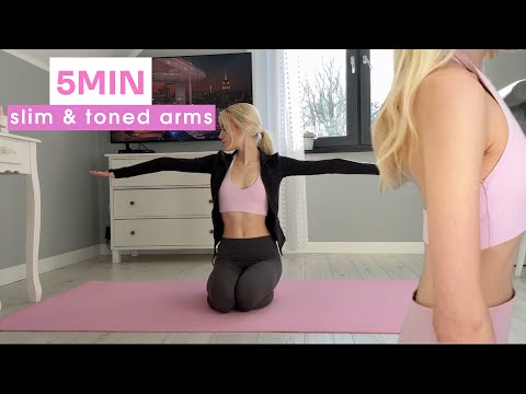 5MIN SLIM & TONED MODEL ARMS WORKOUT//  SLIM & LEAN ARMS// (NO EQUIPMENT NEEDED)