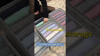 Do you need this clothes storage box & clothes organizer? #storagebox #clothesstoragebox #shorts