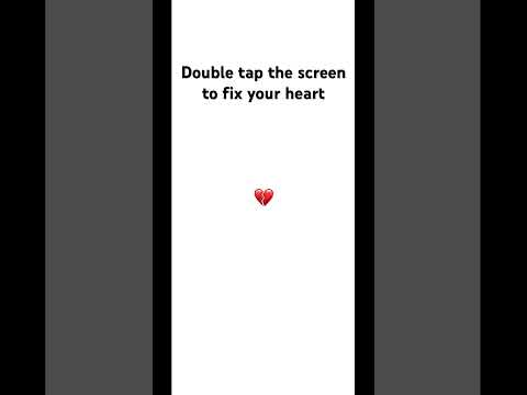 Double tap to fix your heart