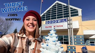 GOODWILL THRIFT HAUL! 🎉 Thrift With Me! 2 days of Thrifting 💃