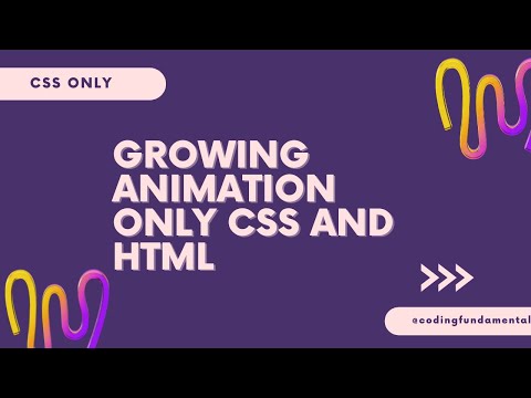 Growing animation using css and html