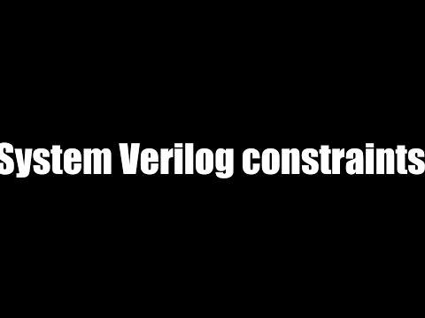SystemVerilog Constraints: Master Constraint Blocks for Efficient Randomization!