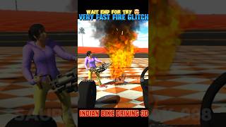 BIG FIRE GLITCH 🤯 || IN INDIAN BIKES DRIVING 3D GAME #indianbikedriving3d #shortsfeed #gta