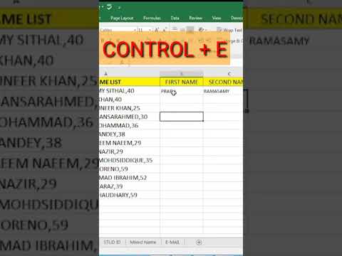 Excel Flash Fill Function /DATA SQUARE #excel #dataanalysis