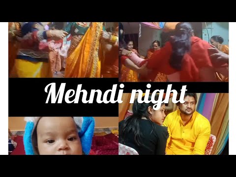 mehndi  night ll @it's karina_vlogs