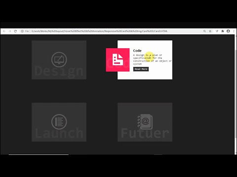CSS Responsive Card Hover Effects  Html5 & CSS34