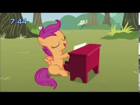Japanese Scootaloo attempts to sing