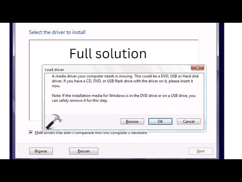 no drivers were found, click load driver to provide a mass storage driver for windows windows 10,