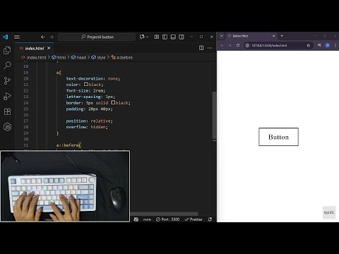 ASMR Coding | Simple Button with Hover Effect