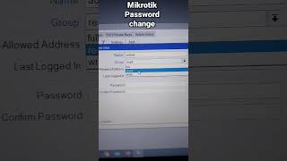mikrotik ccr password change #shots #viral #mikrotik