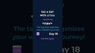 What Is the nav Tag? | HTML Explained for Beginners (Day 18)