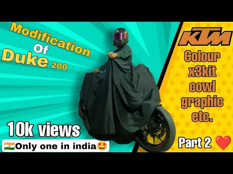 Duke 200 BS6 customization part 2 | dyouvlogs
