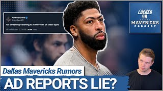 RUMOR: Why Anthony Davis' Claim of "LIES" After Injury Report Leaves Everything Open for Dallas Mavs
