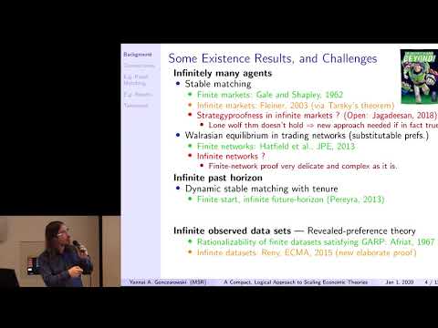 A Compact, Logical Approach to Scaling Economic Theories - Yannai Gonczarowski