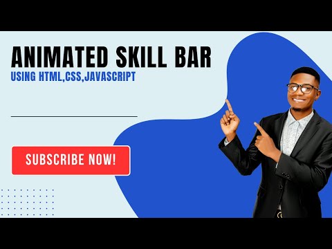 Create Animated Skills Progress Bars with HTML & CSS | Step-by-Step Tutorial