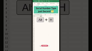 How to get serial numbers in excel using easy tricks #spreadsheets