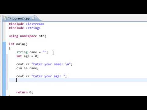 C++ Program Input and Output