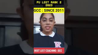 PULEET RANK 2 GOT CS BRANCH BTECH LATERAL ENTRY ADMISSION #leetcoaching #puleet #dtuleet #nsutleet