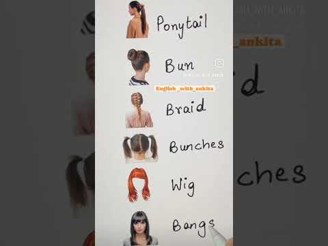 Hello pretty girls 😍 learn vocabulary for your hair! #vocabulary #english #education #fyp #shorts