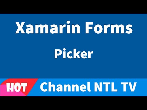Xamarin Forms Picker
