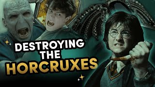 Destroying the Horcruxes in Harry Potter